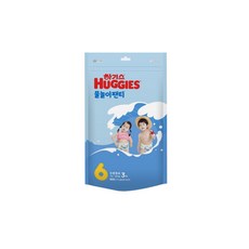 하기스 물놀이 팬티기저귀 (공용), 3개, 6단계