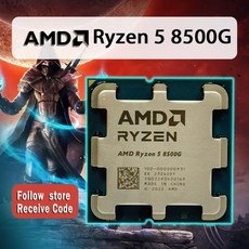 AMD Ryzen 5 8500G R5 8500G 3.5 GHz 6 코어 12 스레드 CPU 프로세서 4NM L3 = 16M 100 000000931 소켓 AM5 쿨러 없음 신 - 라이젠8500g