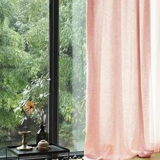핑크색커튼