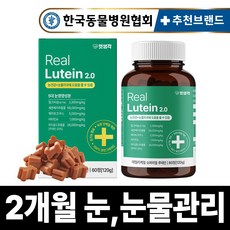 펫생각 리얼 루테인 강아지 눈 눈물 자국 영양제 보조제 백내장 녹내장 눈노화 예방 시력저하 120g, 1개 1개