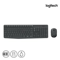 로지텍 무선키보드 마우스 세트, 0 BLACK(블랙), 1개