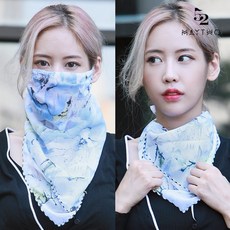 여름 가을 여성용 자외선차단 쿨 마스크 여름 용 골프 여자 등산 UV차단 안면 스카프 자전거 등산 일체형 운전 나들이 멀티 스포츠, 멀티마스크, MT_MASK-22