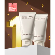 INNISFREE 화산송이 모공 바하 클렌징 폼 150g 2개 182118, FREE