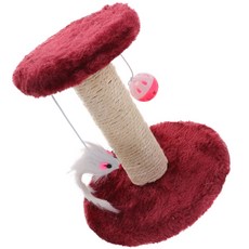 실내 용품 캣폴 고양이용 타워 캣타워 나무 고양이 포스트 스크래치, Claret, 1개