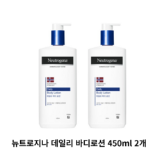 뉴트로지나 데일리 바디 로션 꽃향, 450ml, 2개