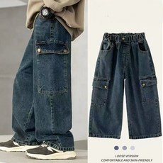 헬로가든 이더버튼빅포켓 청바지