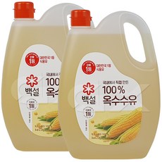 백설 옥수수유, 3.6L, 2개