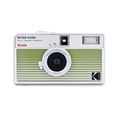 코닥 하프 프레임 필름카메라 35mm 스트라이프 그린 일본, 1개