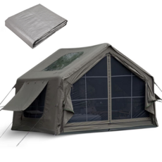 에어텐트 코튼 6.3 원터치 공기주입식 감성 캠핑텐트 가족텐트 거실형