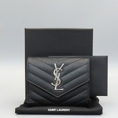 고이비토 중고명품 생로랑 마틀라세 컴팩트 3단 반지갑 K4293YSL