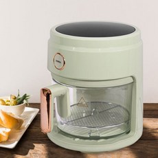 리빙센스 글라스 에어프라이어 3.5L 소형 보이는 유리 바스켓 에어프라이기, 1개, 상세페이지 참조, 상세페이지 참조