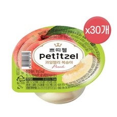 쁘띠첼 과일젤리 복숭아 90g/210g, 90g, 30개