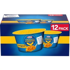 Kraft 크래프트 오리지날 맥앤치즈 컵 58g x 12개입 Easy Mac Original Flavor Macaroni and Cheese, 12개