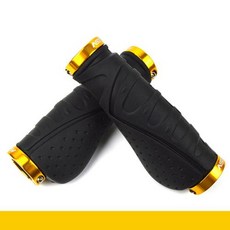 알루미늄 합금 자전거 핸들 바 그립 라이딩 바이스 장비 산악 액세서리, 10) Black-Yellow, 1개