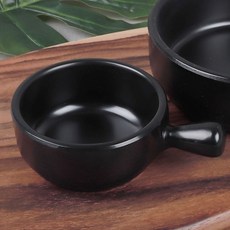 퓨전토기 멜라민 찬기 반찬그릇 블랙 식당 업소용, 퓨전토기 퐁듀 1호 6984 (245359), 1개