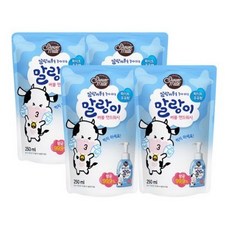 샤워메이트 말랑카우 핸드워시 리필 화이트우유, 250ml, 10개