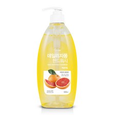 오릭스 데일리자몽 핸드워시 500ml 물비누 손세정제 11203663, 몽글몽글 거품비누 레몬