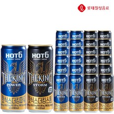 핫식스 더킹파워&더킹스톰 330ml X 각12개(총24개) 에너지음료 탄산음료 캔 음료수 에너지드링크, 24개