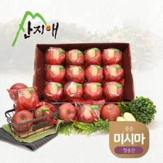 [산지애] 씻어나온 사과 미시마 3kg(10~14과) 1박스, 단품