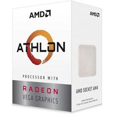 AMD YD200GC6FBBOX 애슬론 200GE 2코어 4스레드 AM4 소켓 데스크톱 프로세서라데온 베가 그래픽 포함