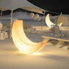 실외 달조명 초대형 무드등 옥외 테라스 초승달 대형, 1개