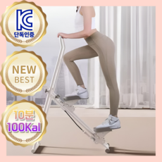 [원조KC인증] 브리핏 가정용 천국의계단 운동기구 계단오르기운동기구 스텝퍼, 크림화이트