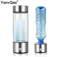 420ml SPE/ PEM 수소 발생기 풍부한 물병 전기 분해 에너지 제조기 lonizer 전기 분해 순수한 H2 컵 USB 충, 한개옵션0