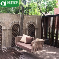 천장고정형라탄그네