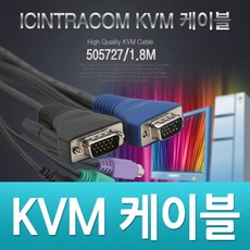 PINA / Intellinet KVM 케이블 1.8M / 케이블(USB/LAN/HDMI) hdmi스위치/모니터분배기/kvm케이블/hdmi케이블/usb셀렉터/랜선/모니터선택기/hdmi컨버터/모니터스위치/랜젠더, 단일 모델명/품번