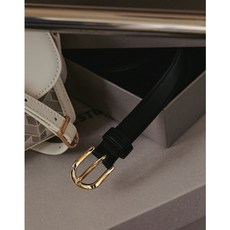 [질스튜어트 뉴욕 액세서리] [24FW] JABE4F112BK 여성벨트BEST 블랙 골드버클 소가