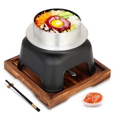 미니솥 솥밥 돌솥 식당 돌솥밥 누룽지 캠핑솥밥, 황색 대형, 1개