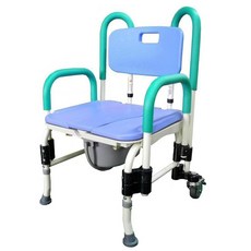 이동변기 SKC660 뒷바퀴 이동식좌변기 환자용, 1, 1개