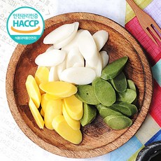 [푸르젠] [HACCP/국산재료] 쌀/단호박/모시잎이 들어간 떡국떡 (800g 2봉), 상세 설명 참조