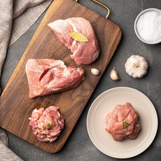 지리산 흑돼지 뒷다리살 (후지) 무지방 1kg 찌개용 수육용 불고기용, 무지방 뒷다리살 찌개용 1kg, 1개