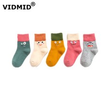 VIDMID 베이비 키즈 양말 소년 어린이 만화 코튼 보이 코튼 양말 키즈 여자 따뜻한 가을 겨울 양말 의류 7132 01|타이츠 & 스타킹|