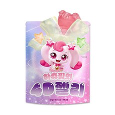 캐치티니핑 하츄핑의 4D 젤리, 1개, 42g, 혼합과일맛
