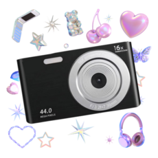 디토 빈티지 디카 디지털 카메라+SD 카드+카드 리더기+OTP 어댑터+비즈 키링 5종 세트 레트로 소형 미니 Y2K 감성