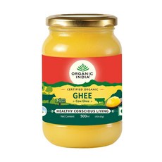 인도정품 Organic India 브랜드 유기농 카우 Ghee 기버터 (500 ml), 1개, 500ml