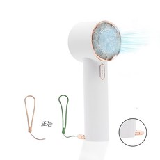 핸디 휴대용 아이스 냉각 미니 손선풍기 무소음 USB 사무실 탁상선풍기 1초 급속냉각 흰색 ZZ01