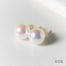 14K GF 스와 로브 스키 남양 진주 귀걸이