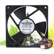 델타-Efc122d 12025 12cm 0.75a 12V 바람 초강력 팬 속도 측정 기능, 1개