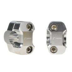 유니버설 RIZOMA 로고 오토바이 22mm 핸들 바 라이저 클램프 스티어링 휠 클램프 CB500X CB150R 몬스터 821, 04 Silver