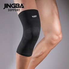 남녀공용 통기성 무릎 지지대 슬리브 달리기 역도용 1 PC, 01 Black