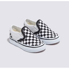 반스 VN000LYHCK2 VANS 토들러 SlipOn 클래식 체커보드 슬립온 체크 트루 화이트 유아 아동화