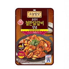 오뚜기 오늘밥상 춘천식 철판닭갈비 양념, 160g, 1개