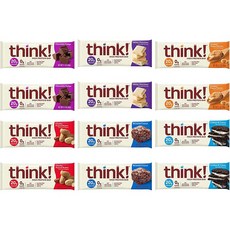 thinkThin 고단 프로틴바 혼합 샘플러 12개 6가지 맛 저탄고단식단 운동후단백질 저탄고단 운동후식사 다이어터간식 저탄수화물식단 고단 저칼로리음식 띵크씬, 옵션없음, 옵션없음