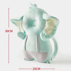 돼지 인형 1 3T 유아 머리 보호대 안전 패드 쿠션 뒤로 부상당한 천사 꿀벌 만화 보안 베개 보호 헤드 기어 방지, Eleplant-No Button, 1개