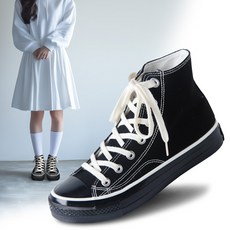 스토리원 캔버스 하이탑 스니커즈 남녀공용 기본 운동화 3cm SH-SMIS19
