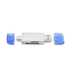 Coms USB C타입 카드리더기 USB 3.0 SD 리더기 BT842, 1개