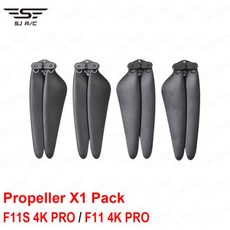 SJRC F11S 4K 프로 드론 프로펠러 프로텍터 F11 4K 드론 랜딩 기어 주차 에이프런 패드 액세서리 야기기 드론 안테나 블레이드, 3) Propellers, 1개